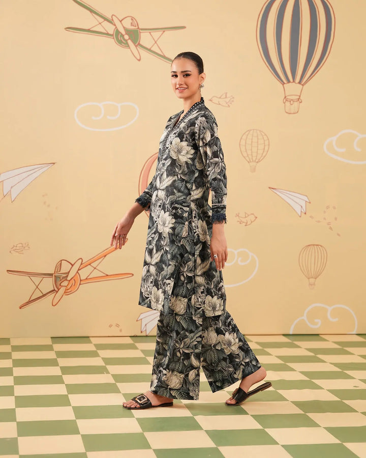 2 Piece - Printed Cambric Cotton Suit Unstitched | UNFF0112-K.CT Sha Posh Textile