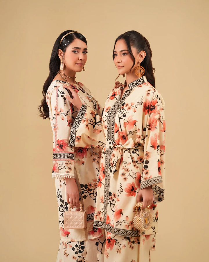 2 Piece - Printed Cambric Cotton Suit Unstitched | UNFF0113-K.CT Sha Posh Textile