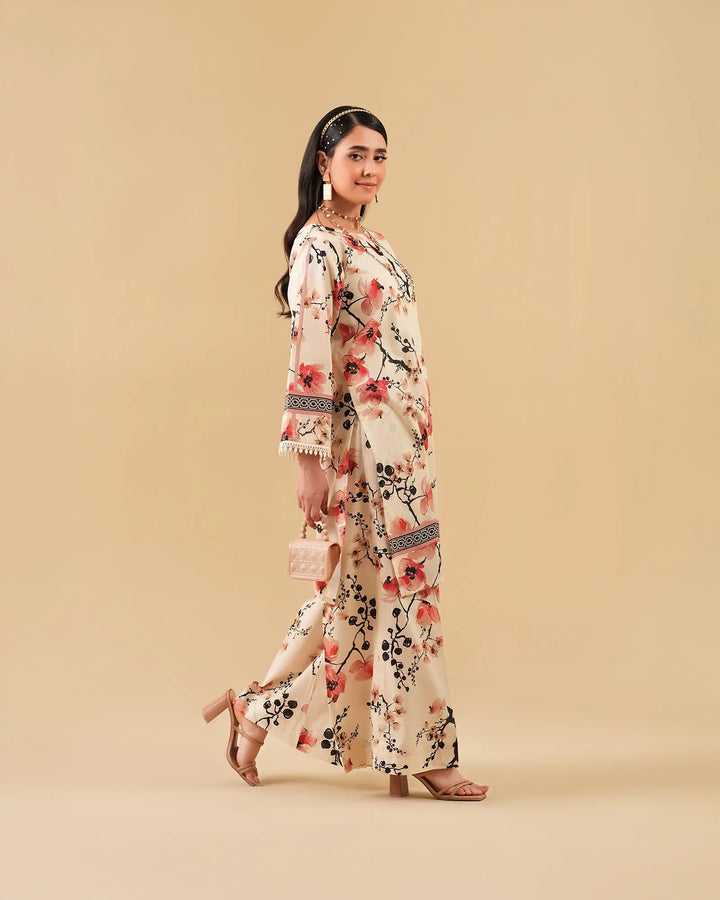 2 Piece - Printed Cambric Cotton Suit Unstitched | UNFF0113-K.CT Sha Posh Textile