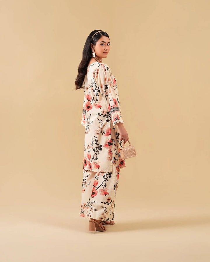 2 Piece - Printed Cambric Cotton Suit Unstitched | UNFF0113-K.CT Sha Posh Textile