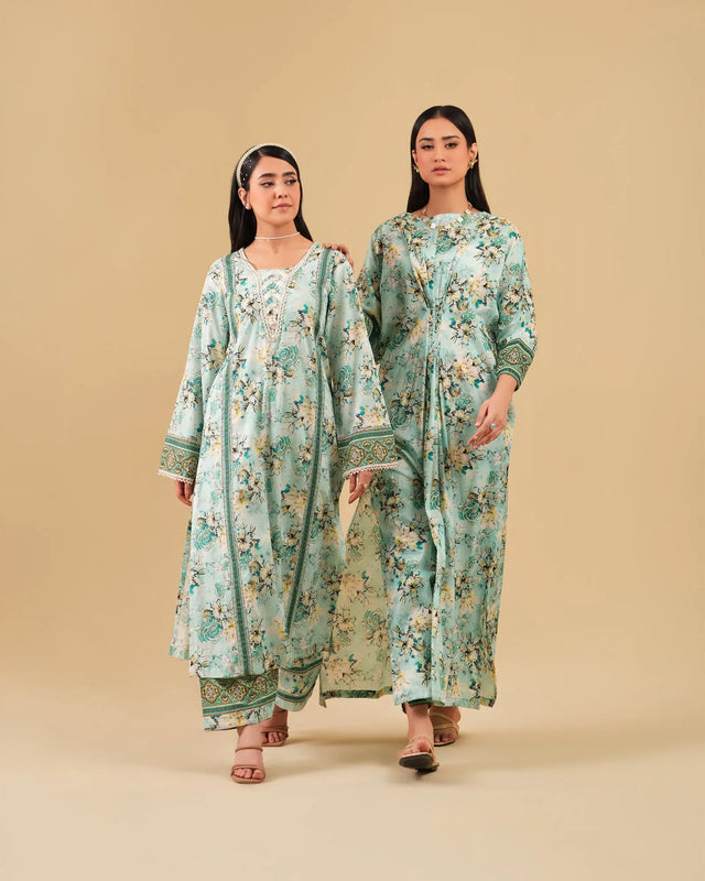 2 Piece - Printed Cambric Cotton Suit Unstitched | UNFF0114-K.CT Sha Posh Textile