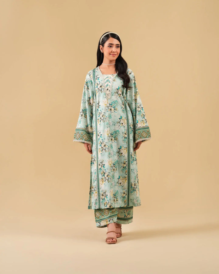 2 Piece - Printed Cambric Cotton Suit Unstitched | UNFF0114-K.CT Sha Posh Textile