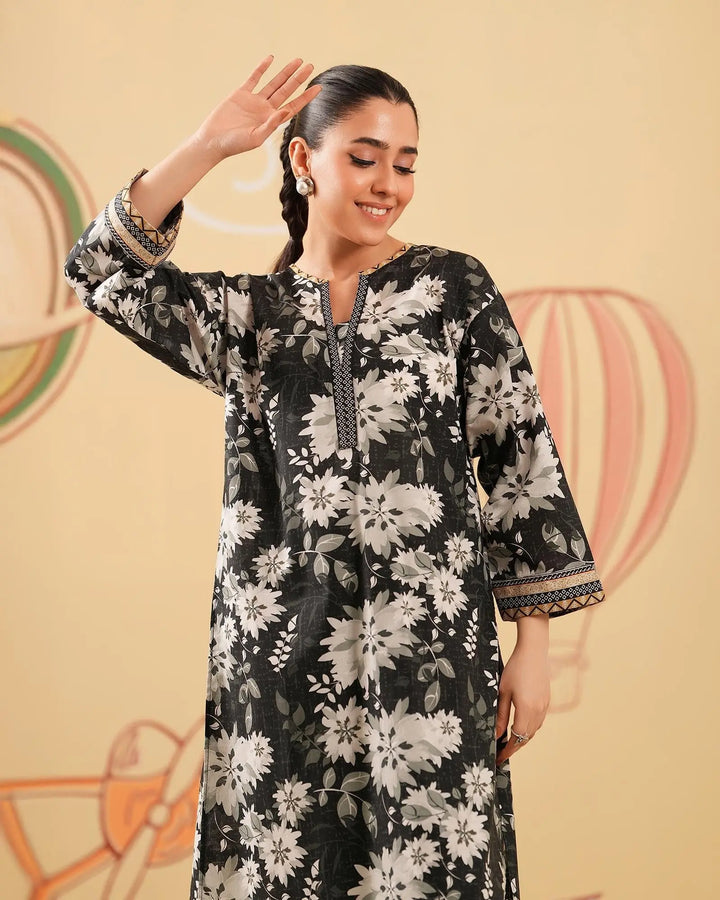 2 Piece - Printed Cambric Cotton Suit Unstitched | UNFF0115-K.CT Sha Posh Textile