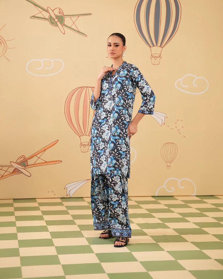 2 Piece - Printed Cambric Cotton Suit Unstitched | UNFF046-K.CT Sha Posh Textile