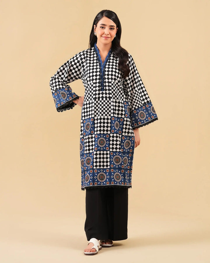 2 Piece - Printed Cambric Cotton Suit Unstitched | UNFF048-K.CT Sha Posh Textile