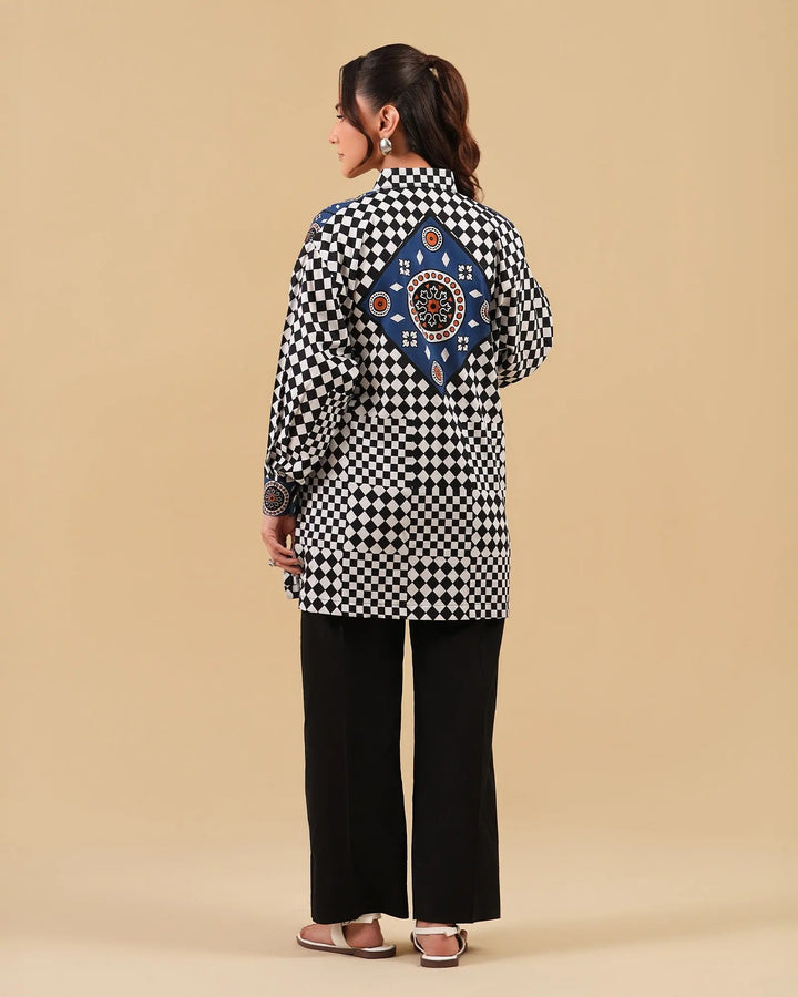 2 Piece - Printed Cambric Cotton Suit Unstitched | UNFF048-K.CT Sha Posh Textile