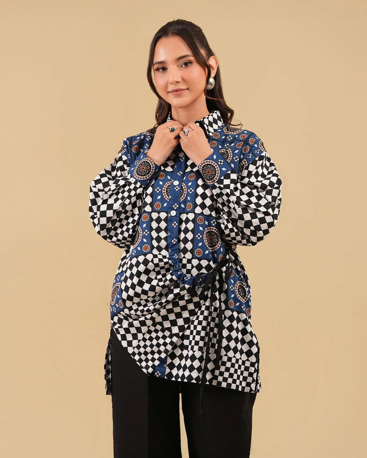 2 Piece - Printed Cambric Cotton Suit Unstitched | UNFF048-K.CT Sha Posh Textile