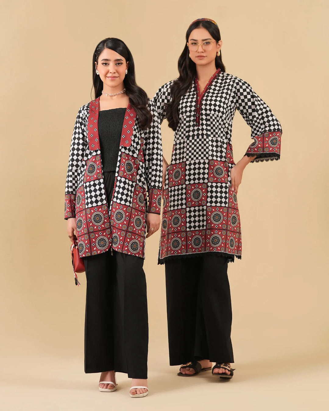 2 Piece - Printed Cambric Cotton Suit Unstitched | UNFF049-K.CT Sha Posh Textile