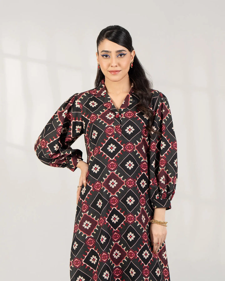 2 Piece - Printed Khaddar Suit Unstitched | UNFF-002 - Sha Posh Textile