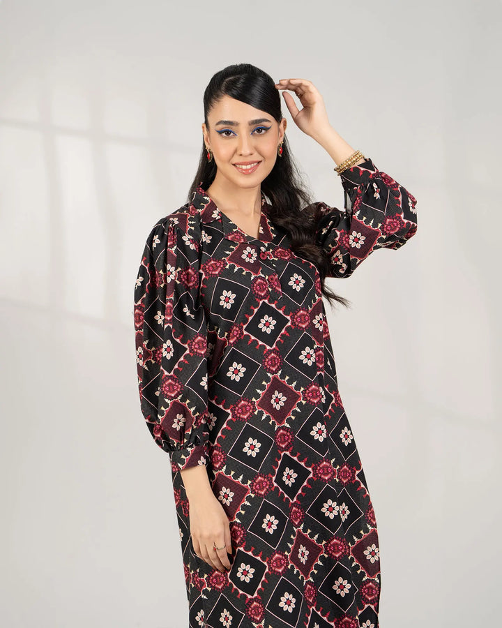 2 Piece - Printed Khaddar Suit Unstitched | UNFF-002 - Sha Posh Textile