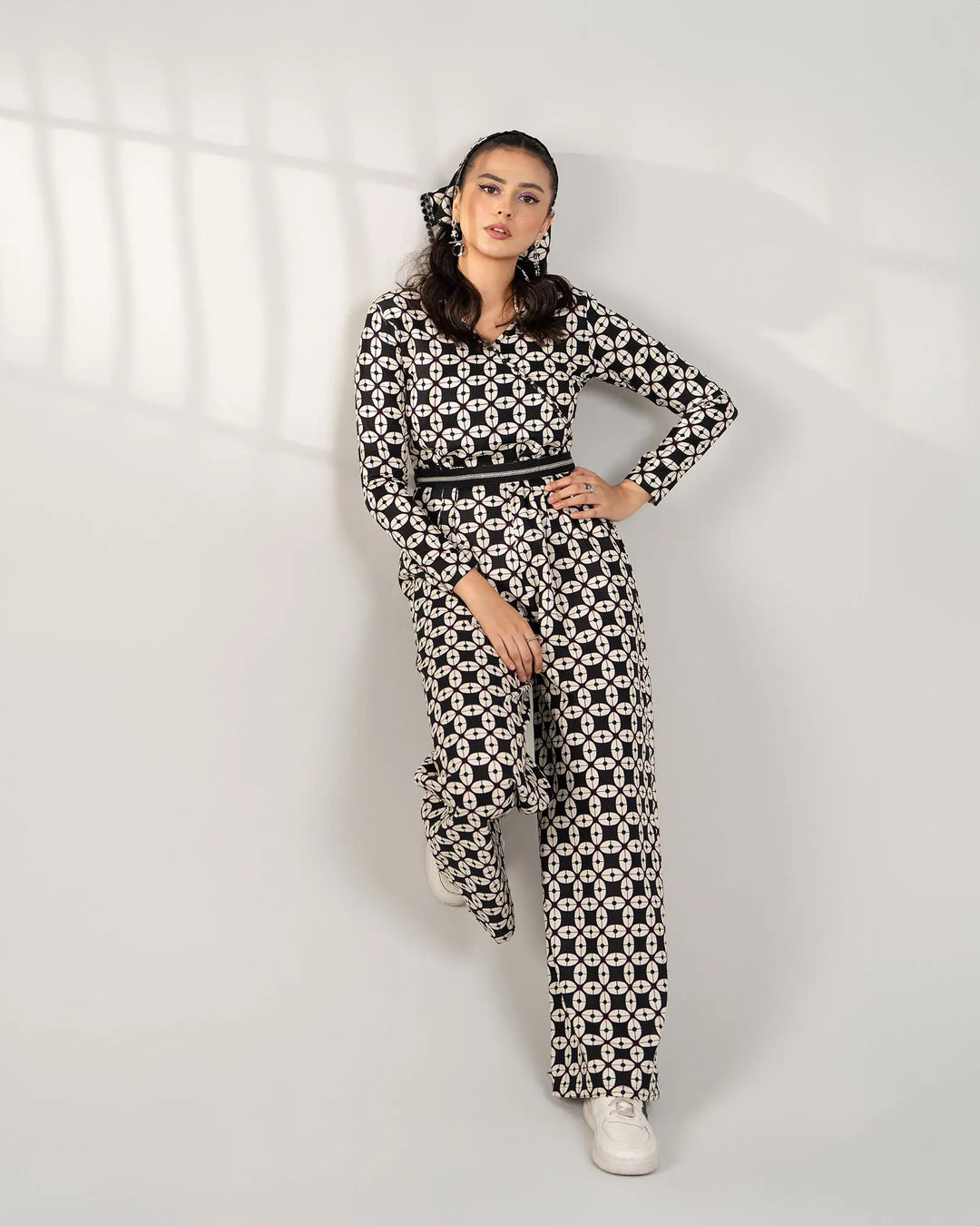 2 Piece - Printed Khaddar Suit Unstitched | UNFF-005 - Sha Posh Textile