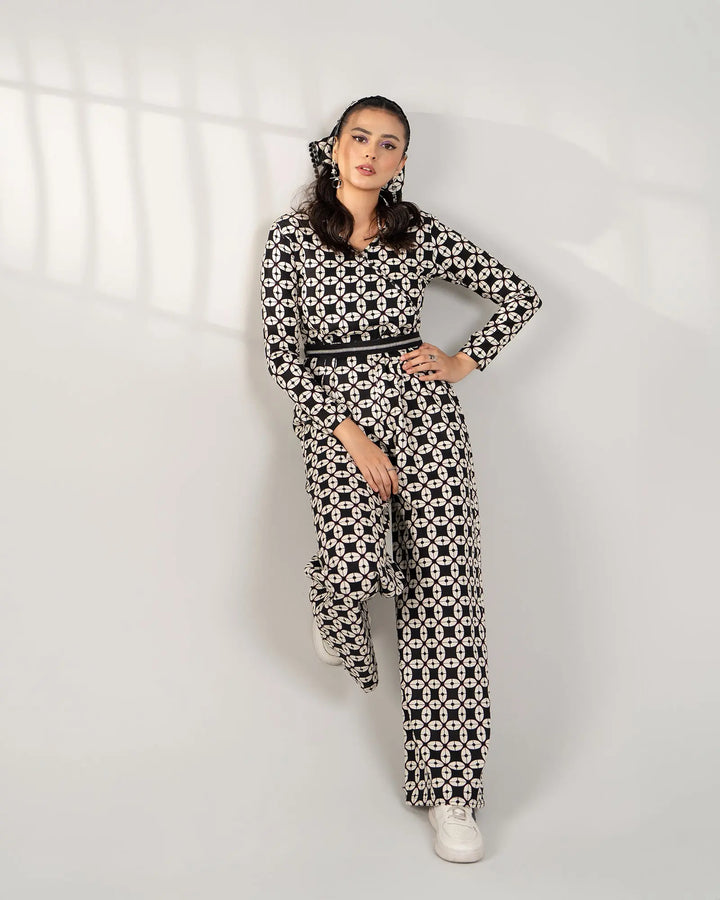 2 Piece - Printed Khaddar Suit Unstitched | UNFF-005 - Sha Posh Textile