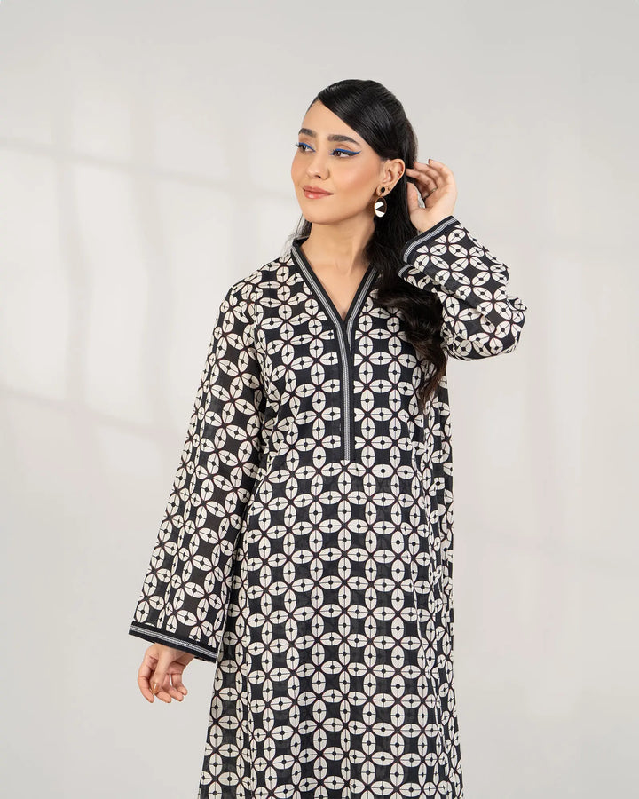 2 Piece - Printed Khaddar Suit Unstitched | UNFF-005 - Sha Posh Textile