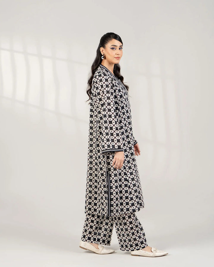 2 Piece - Printed Khaddar Suit Unstitched | UNFF-005 - Sha Posh Textile