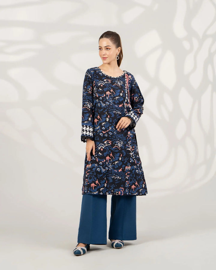2 Piece - Printed Khaddar Suit Unstitched | UNFF-012 - Sha Posh Textile