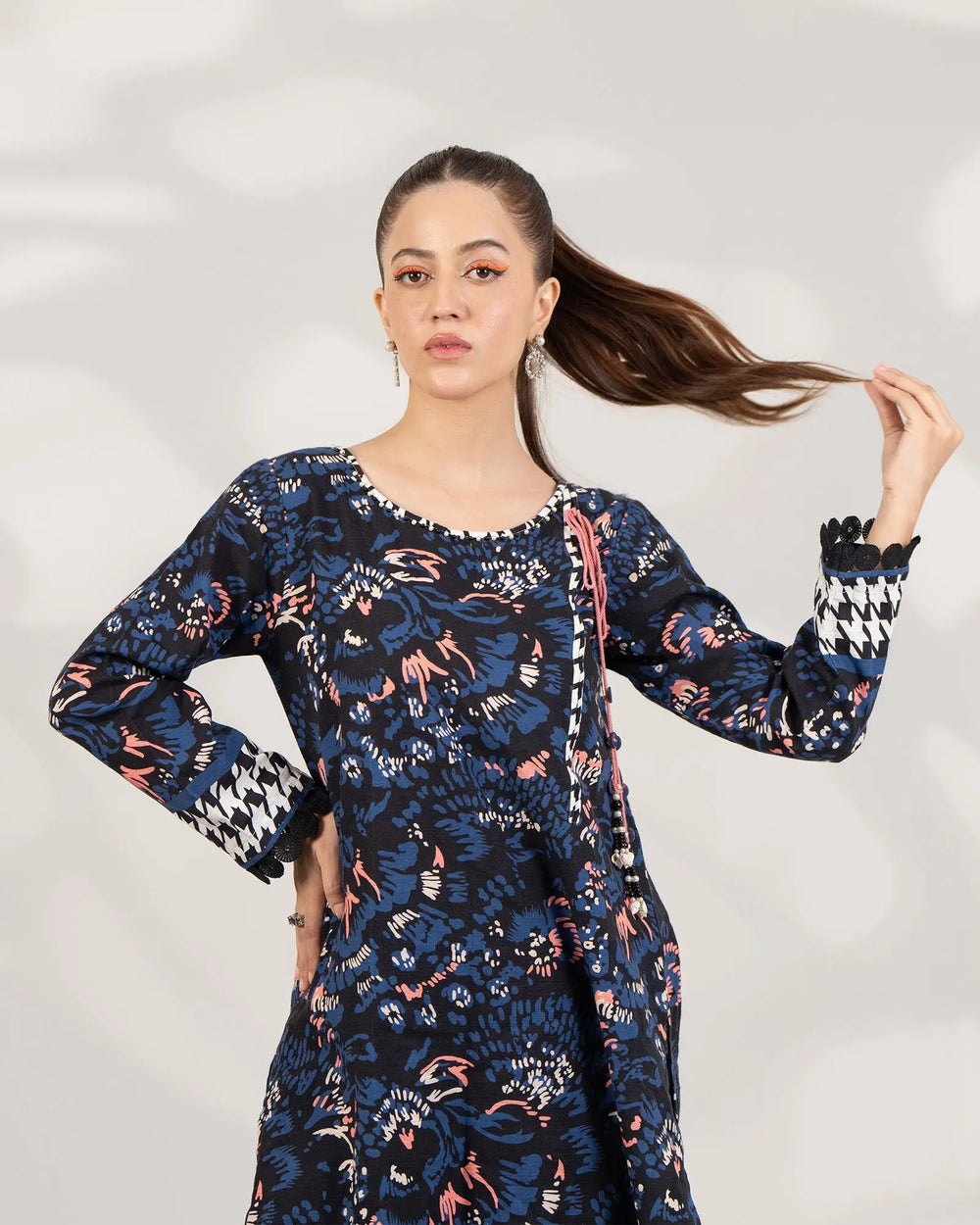 2 Piece - Printed Khaddar Suit Unstitched | UNFF-012 - Sha Posh Textile