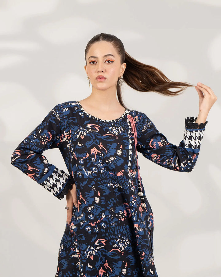 2 Piece - Printed Khaddar Suit Unstitched | UNFF-012 - Sha Posh Textile