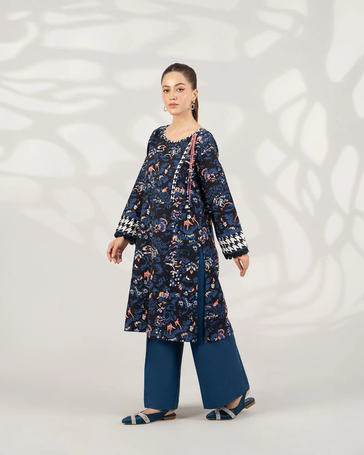 2 Piece - Printed Khaddar Suit Unstitched | UNFF-012 - Sha Posh Textile
