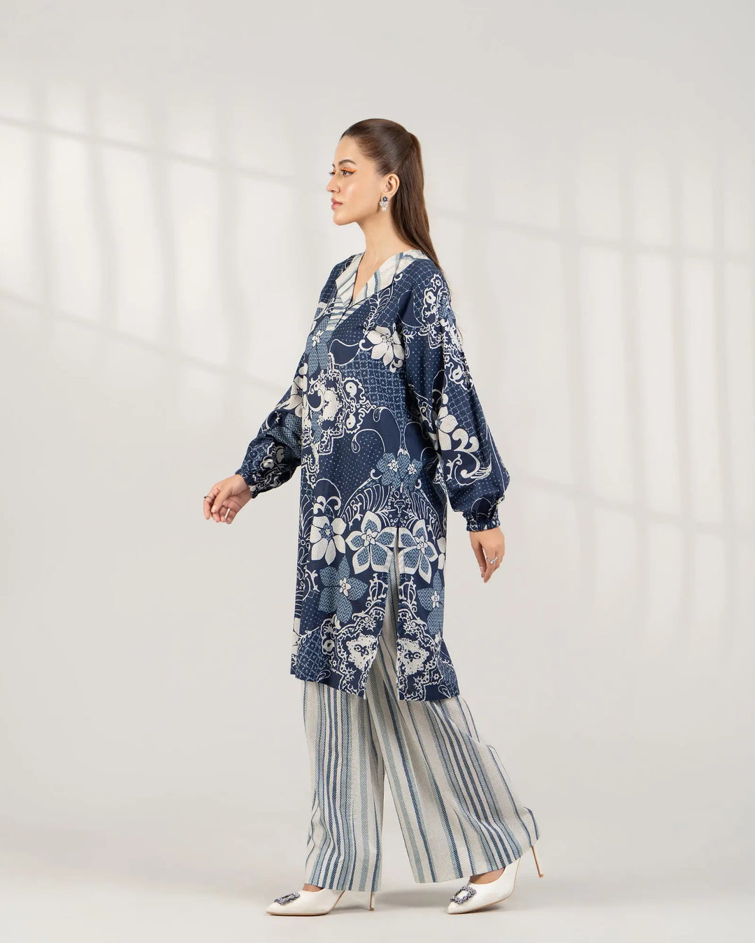2 Piece - Printed Khaddar Suit Unstitched | UNFF-016 - Sha Posh Textile