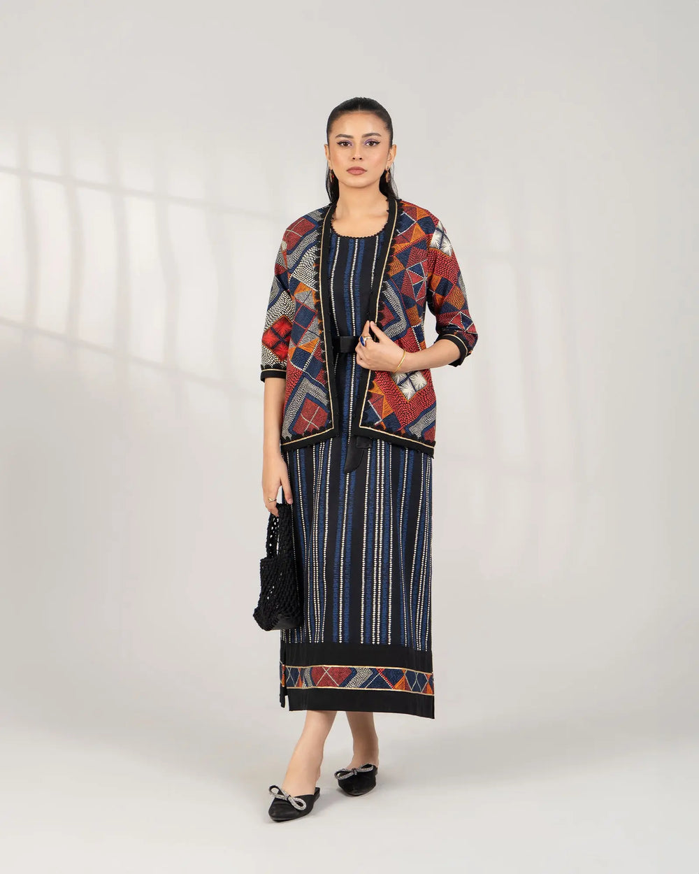 2 Piece - Printed Khaddar Suit Unstitched | UNFF-017 - Sha Posh Textile