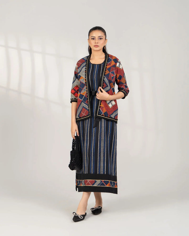 2 Piece - Printed Khaddar Suit Unstitched | UNFF-017 - Sha Posh Textile