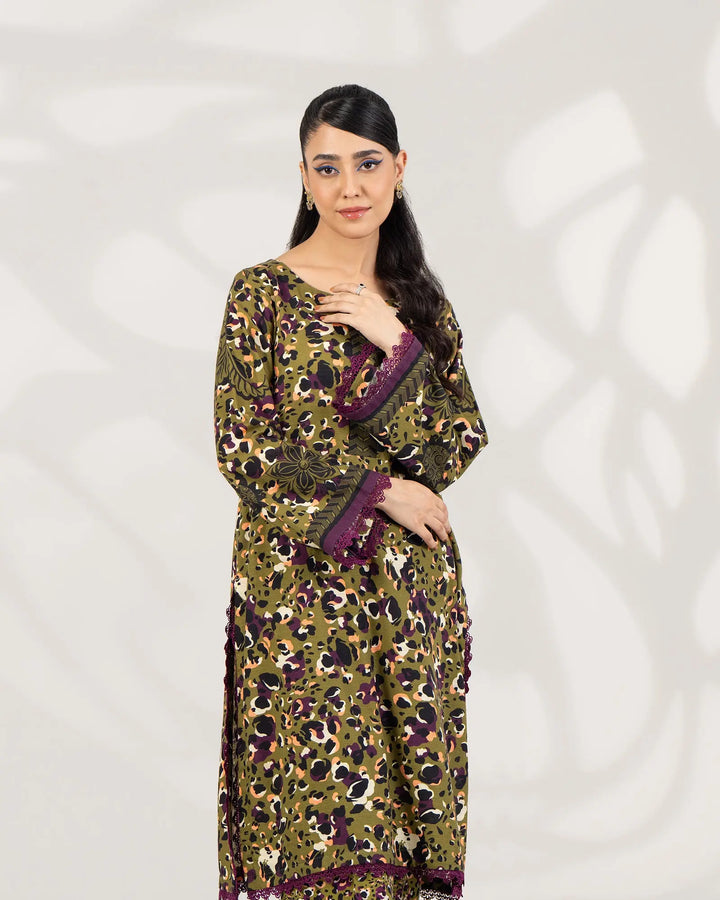 2 Piece - Printed Khaddar Suit Unstitched | UNFF-021 - Sha Posh Textile