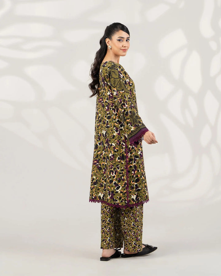 2 Piece - Printed Khaddar Suit Unstitched | UNFF-021 - Sha Posh Textile