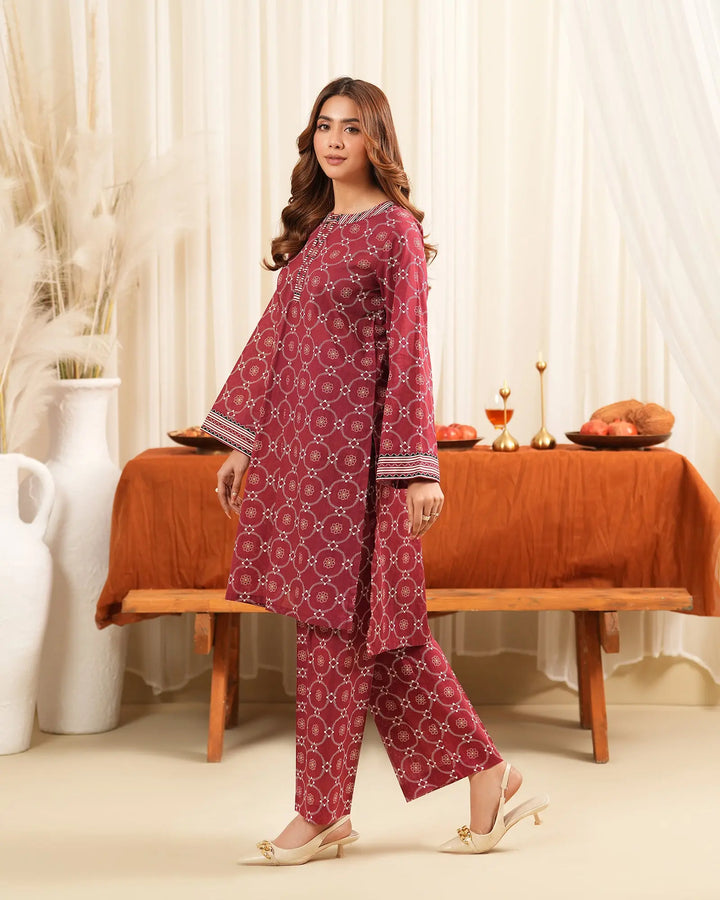 2 Piece - Printed Khaddar Suit Unstitched | UNFF001 - Sha Posh Textile