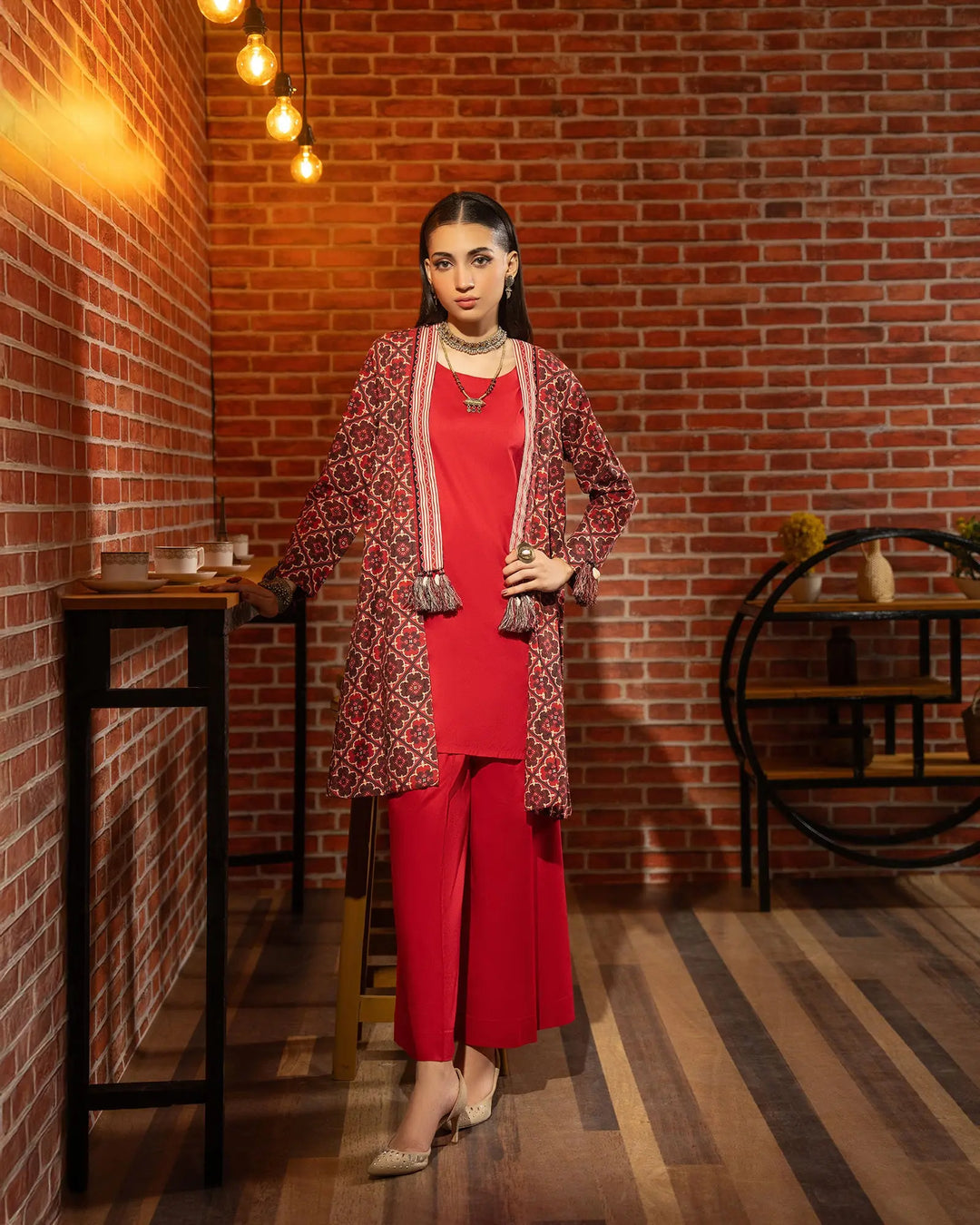 2 Piece - Printed Khaddar Suit Unstitched | UNFF003-KD - Sha Posh Textile