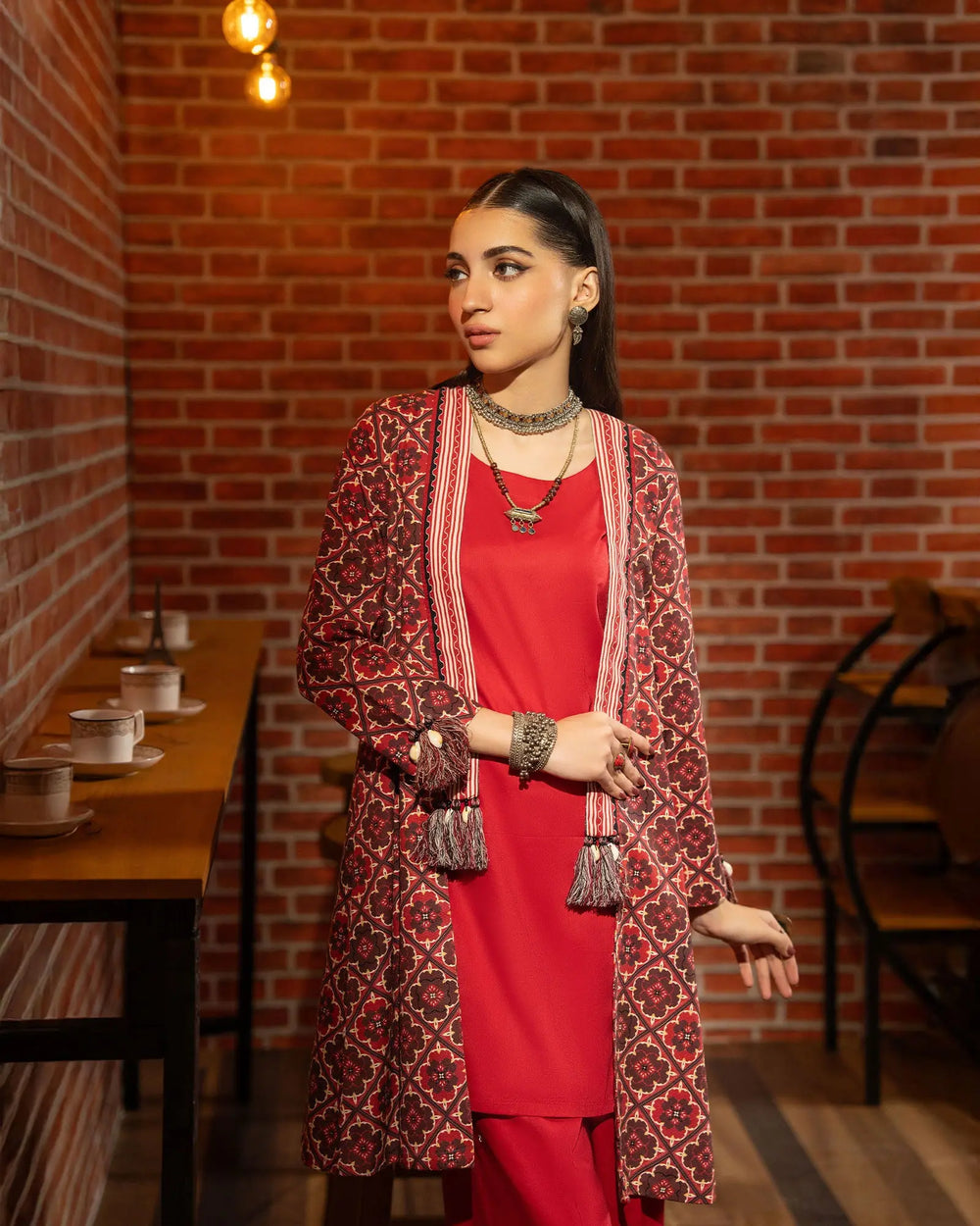 2 Piece - Printed Khaddar Suit Unstitched | UNFF003-KD - Sha Posh Textile