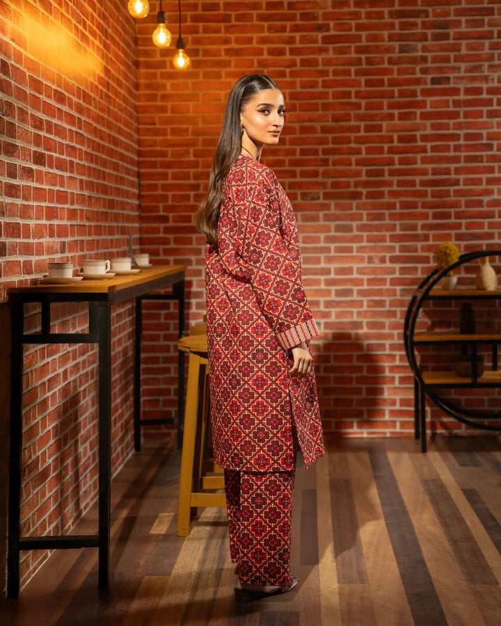 2 Piece - Printed Khaddar Suit Unstitched | UNFF003-KD - Sha Posh Textile