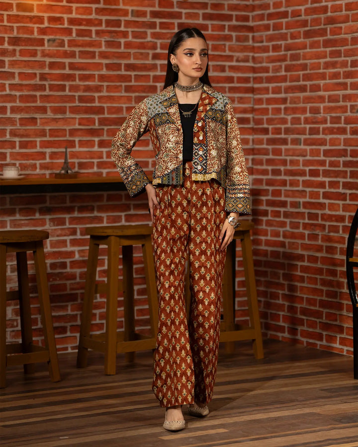 2 Piece - Printed Khaddar Suit Unstitched | UNFF014-KD - Sha Posh Textile
