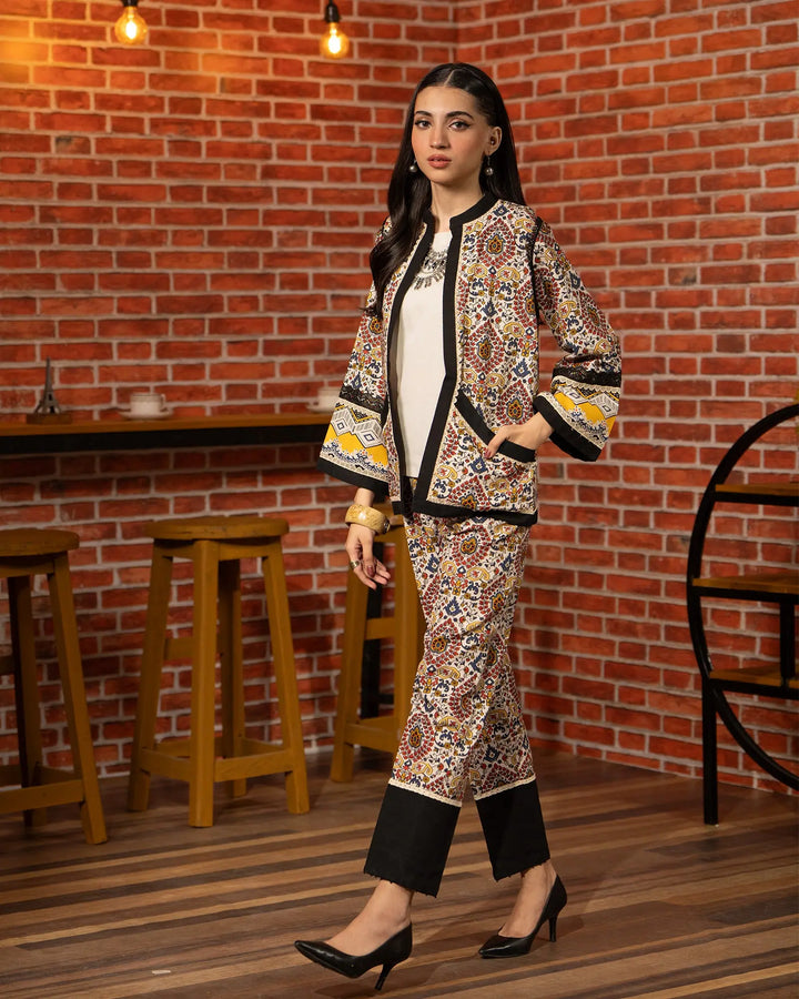 2 Piece - Printed Khaddar Suit Unstitched | UNFF022-KD - Sha Posh Textile