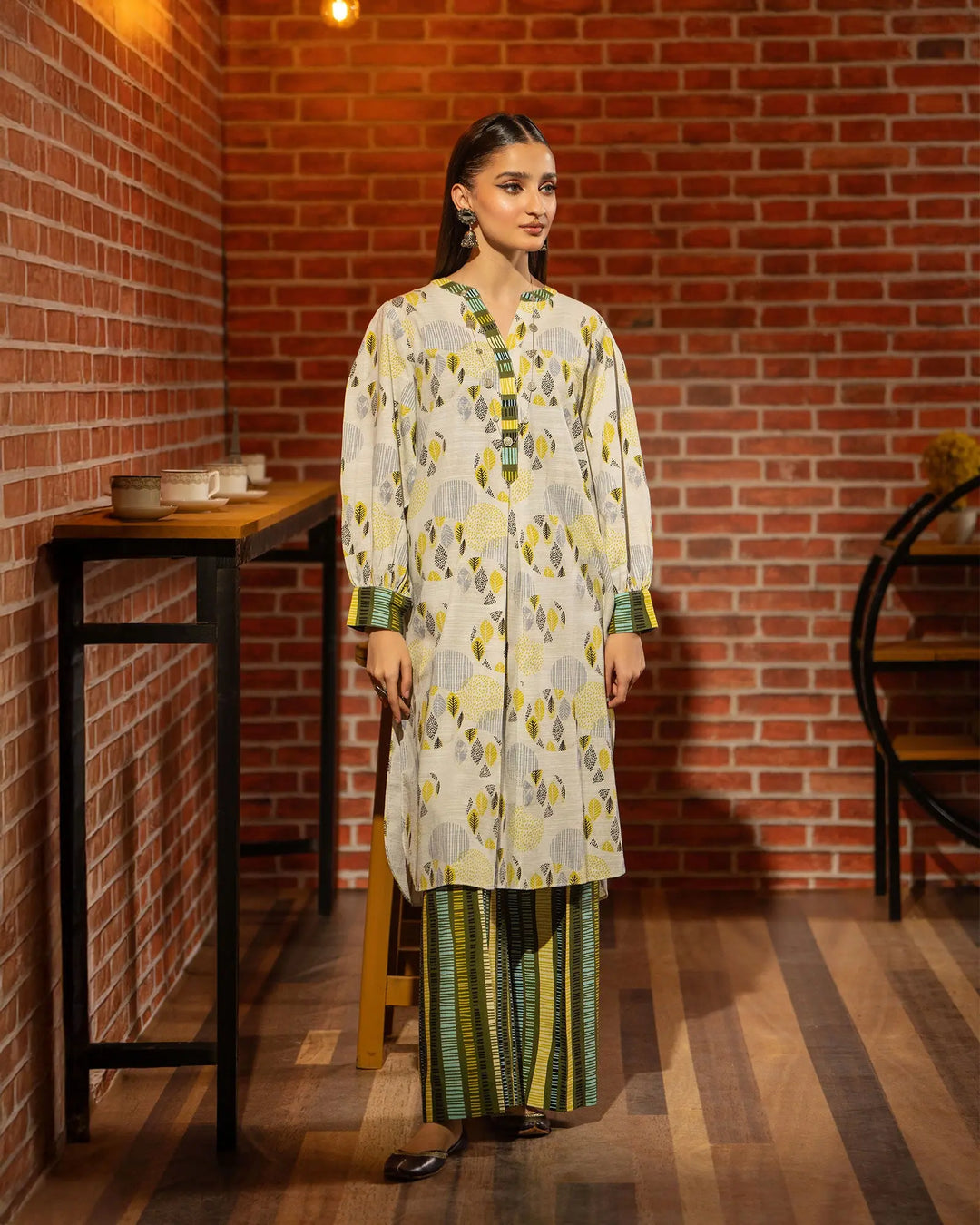2 Piece - Printed Khaddar Suit Unstitched | UNFF027-KD - Sha Posh Textile