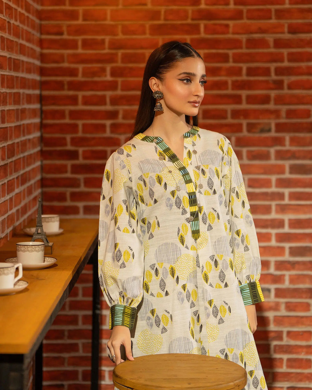 2 Piece - Printed Khaddar Suit Unstitched | UNFF027-KD - Sha Posh Textile