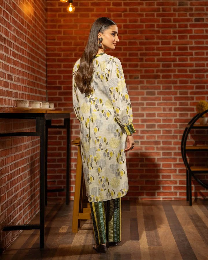 2 Piece - Printed Khaddar Suit Unstitched | UNFF027-KD - Sha Posh Textile