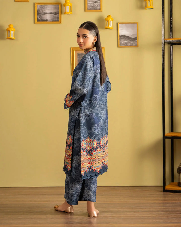 2 Piece - Printed Khaddar Suit Unstitched | UNFF041-KD - Sha Posh Textile