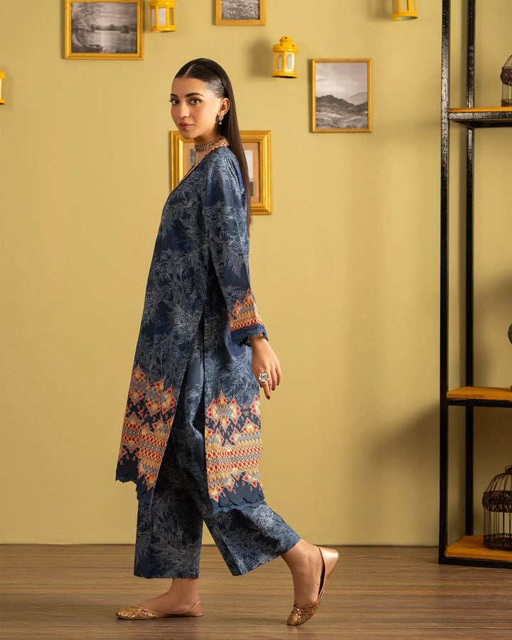 2 Piece - Printed Khaddar Suit Unstitched | UNFF041-KD - Sha Posh Textile