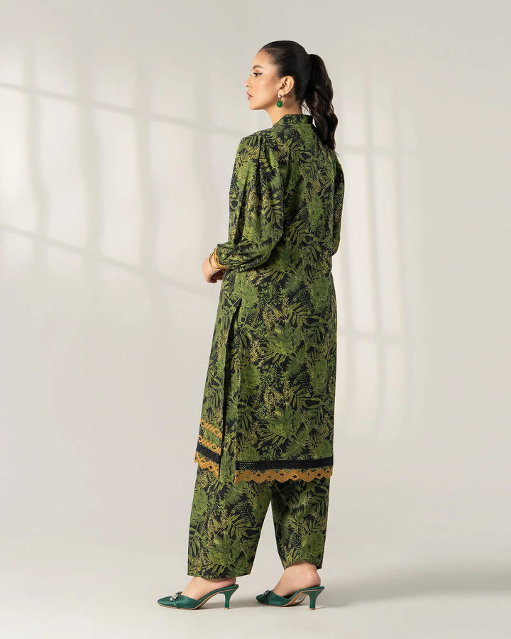 2 Piece - Printed Khaddar Suit Unstitiched | UNFF040-KD - Sha Posh Textile