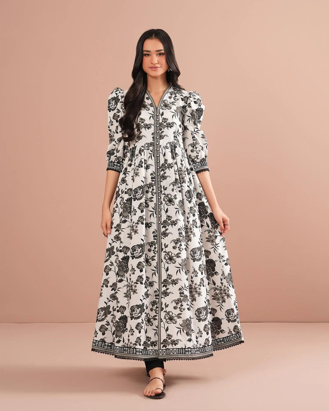 2 Piece - Printed Lawn Suit Unstitched | UNFF0101-K.CT Sha Posh Textile