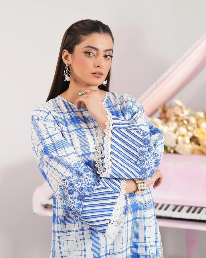 2-Piece Printed Lawn Suit Unstitched | UNFF0120-LWN Sha Posh Textile