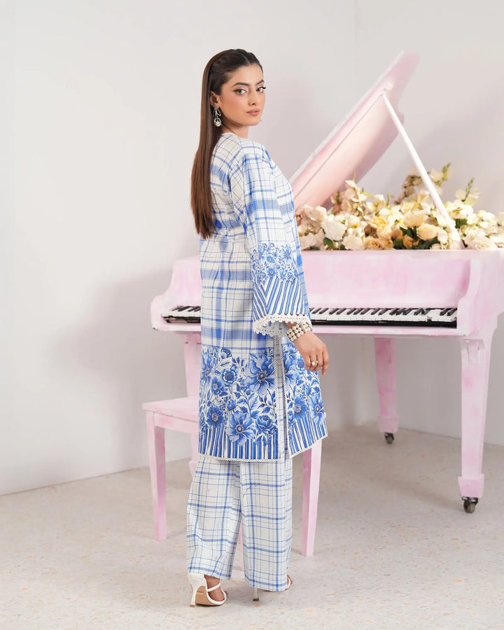 2-Piece Printed Lawn Suit Unstitched | UNFF0120-LWN Sha Posh Textile