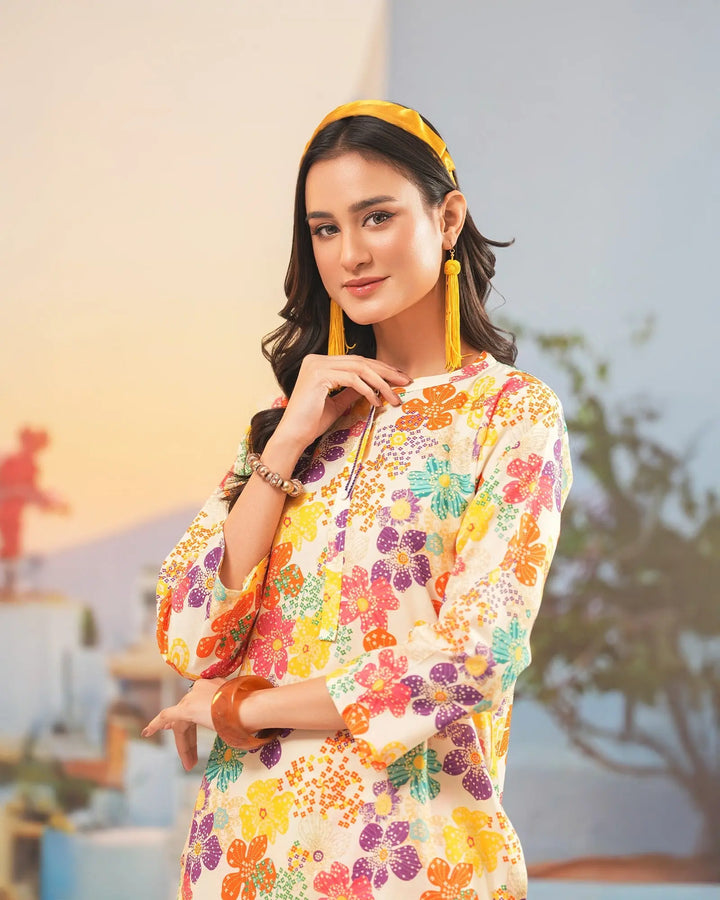 2-Piece Ready-to-Wear Cambric Cotton Suit | 36065-FU-K.CT Sha Posh Textile