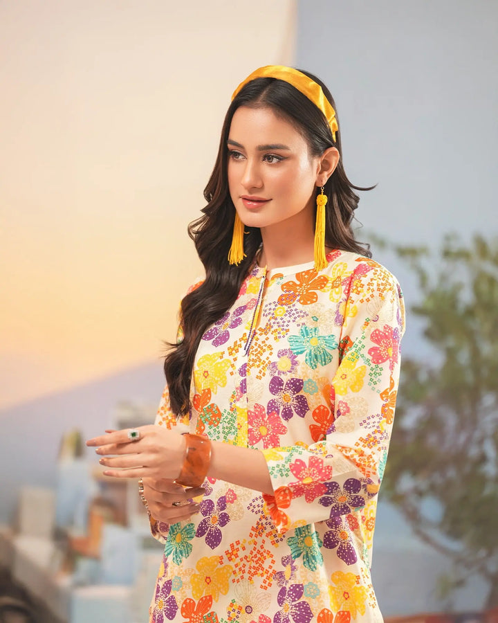 2-Piece Ready-to-Wear Cambric Cotton Suit | 36065-FU-K.CT Sha Posh Textile