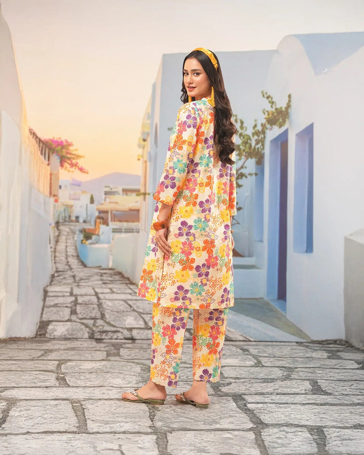 2-Piece Ready-to-Wear Cambric Cotton Suit | 36065-FU-K.CT Sha Posh Textile