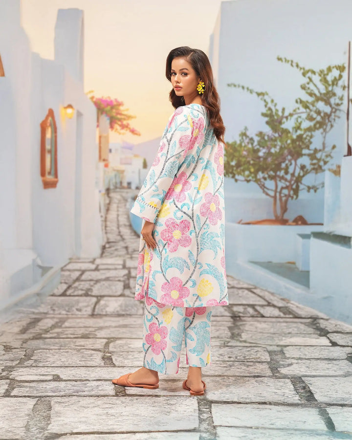 2-Piece Ready-to-Wear Cambric Cotton Suit | 36069-FU-K.CT Sha Posh Textile