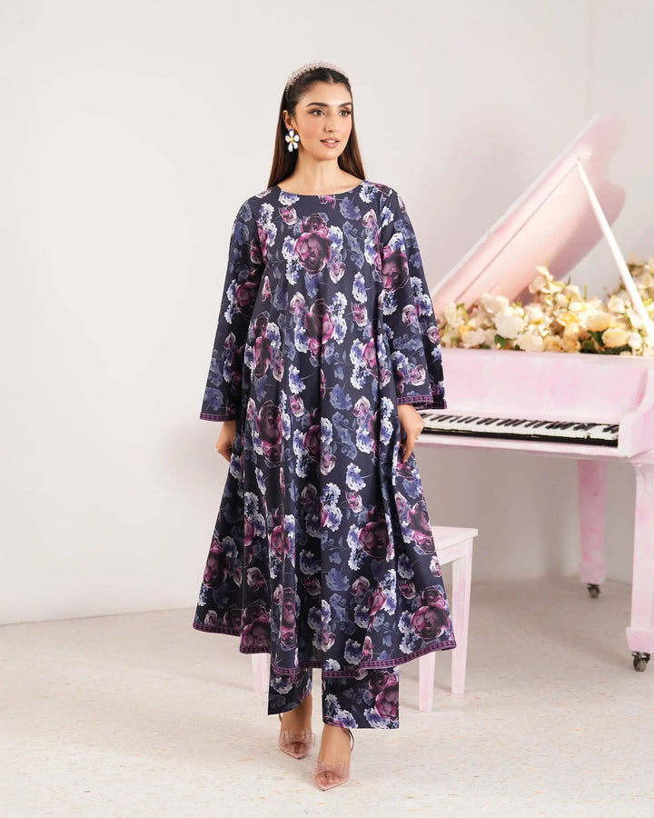 2-Piece Ready-to-Wear Cotton Frock | 17242-IG-CT Sha Posh Textile