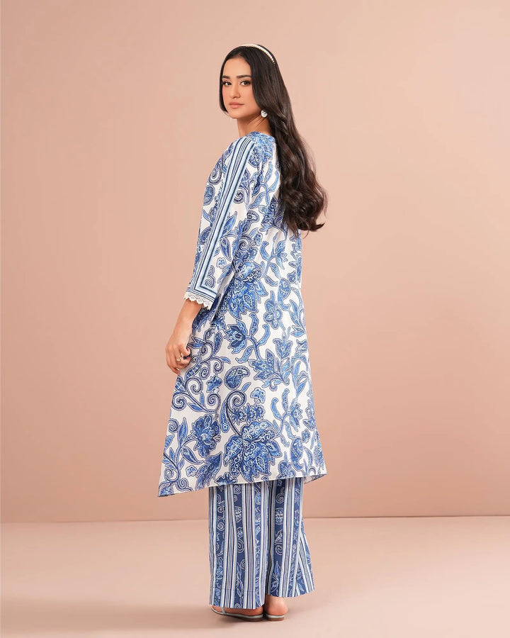 2-Piece Ready-to-Wear Cotton Frock | 17333-IG-CT Sha Posh Textile
