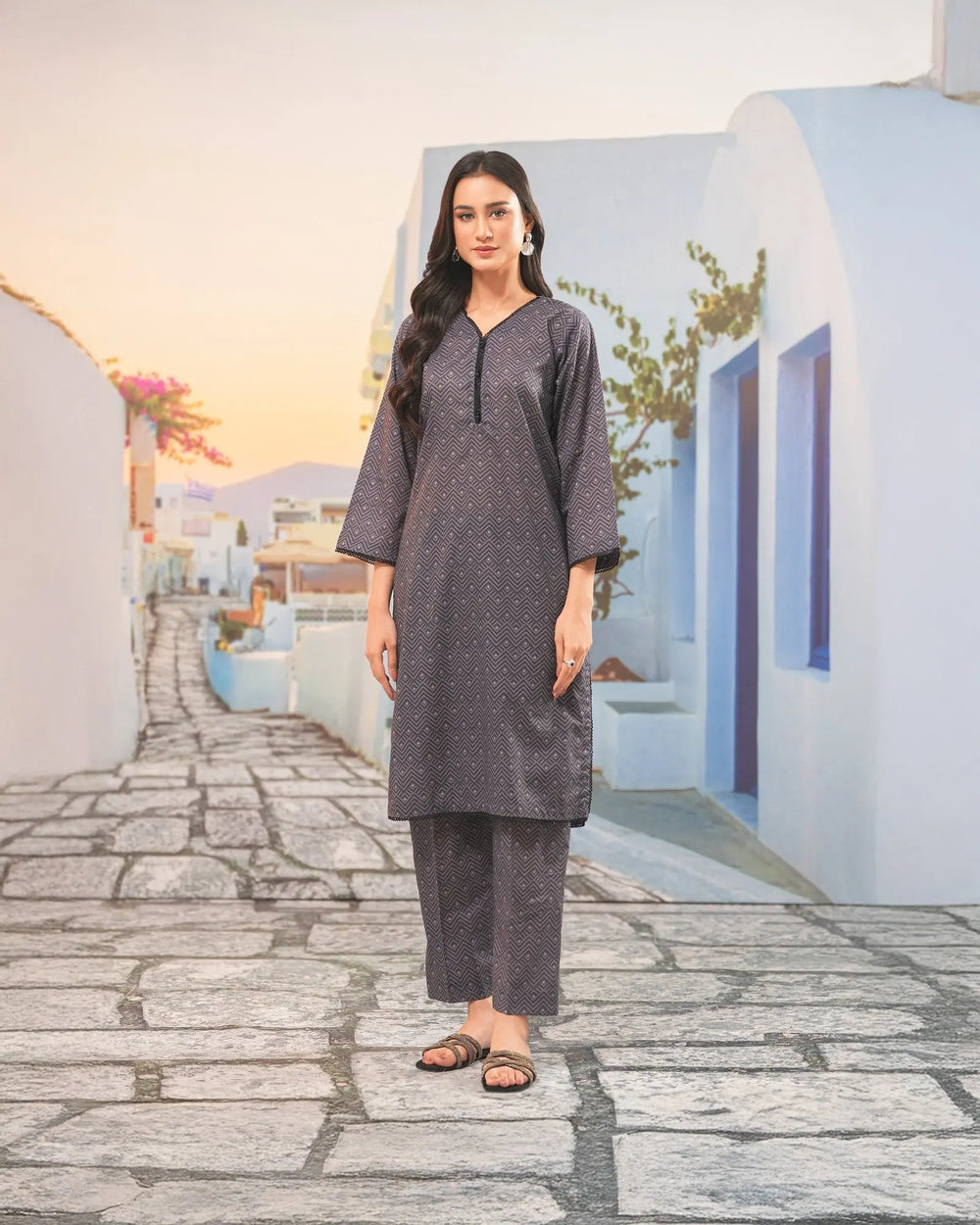 2-Piece Ready-to-Wear Cotton Suit | 1096-ST-CT Sha Posh Textile
