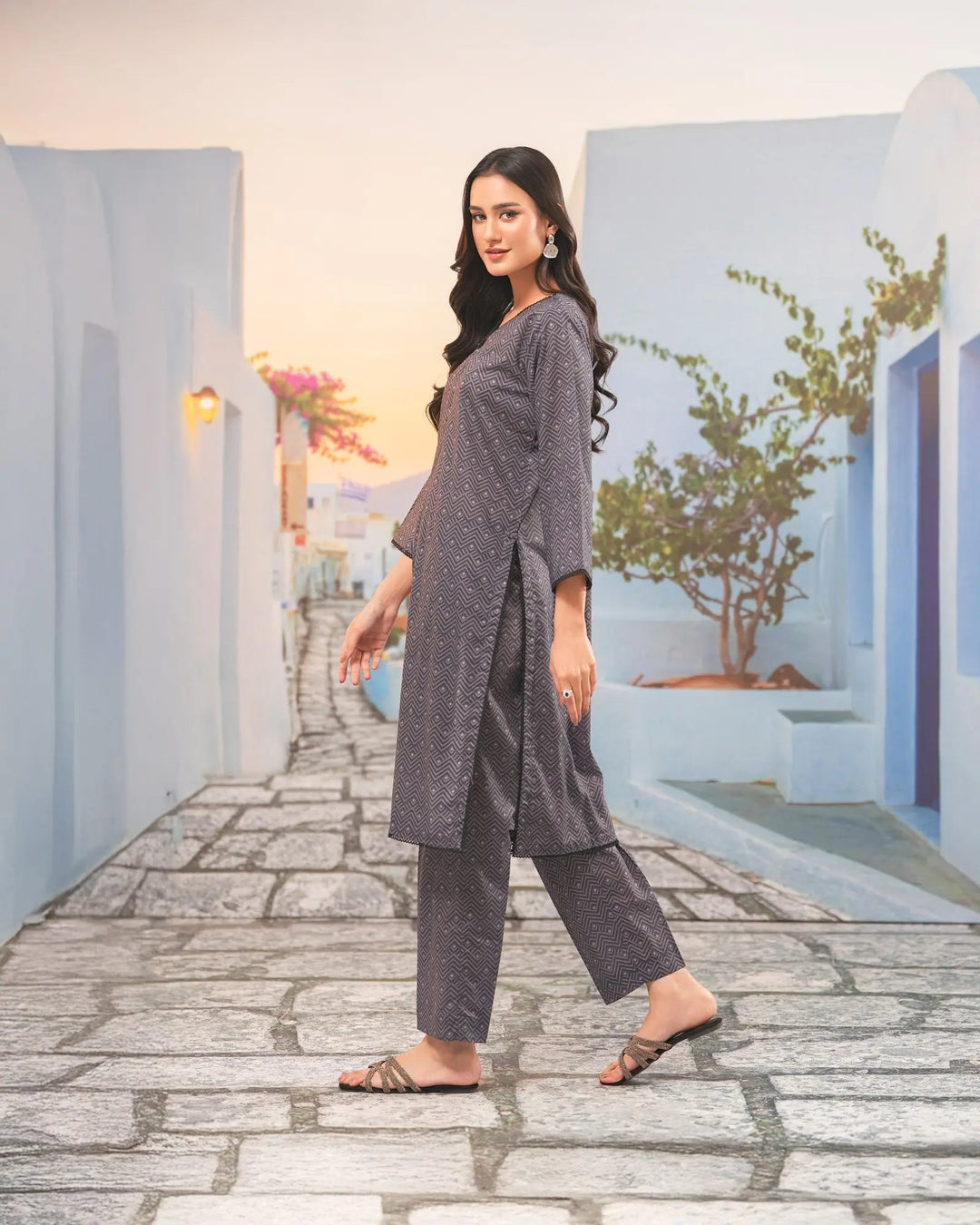 2-Piece Ready-to-Wear Cotton Suit | 1096-ST-CT Sha Posh Textile